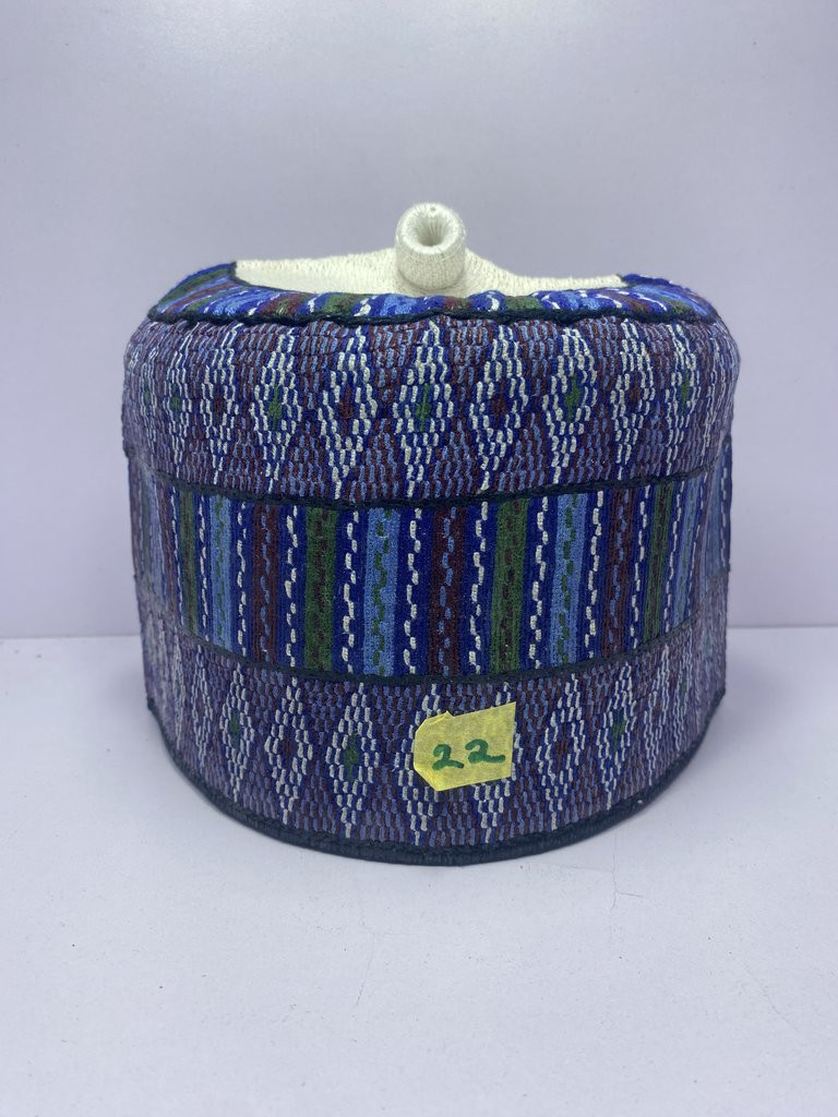 Blue Rawaram Kindei - Elegant Fulani Hat