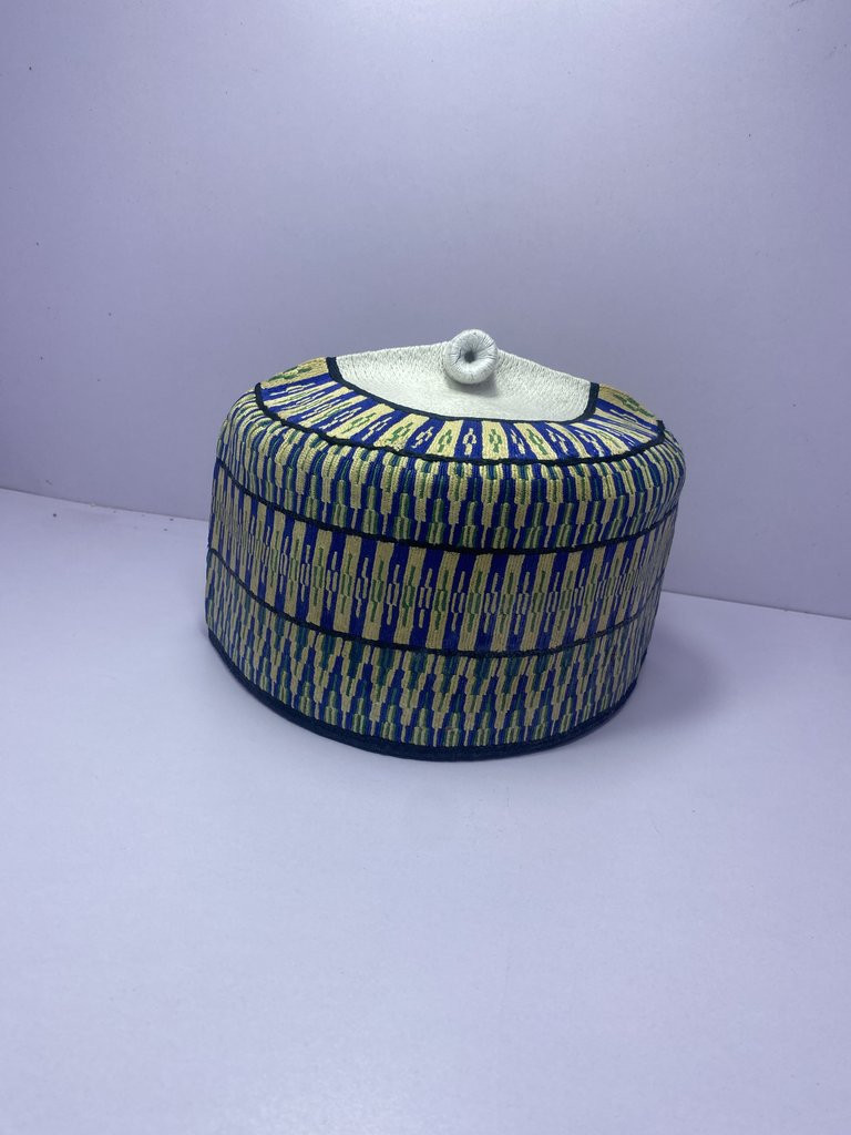 Yellow Rawaram Cap - Authentic Hausa Headwear