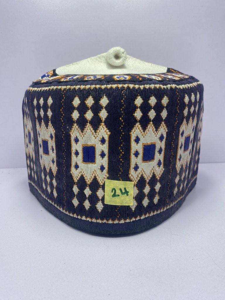 Zulum Black Cap - Authentic Hausa Headwear